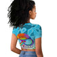 World Autism Awareness Day 2024 Raglan Cropped T shirt In A World Where You Can Be Anything Be Kind