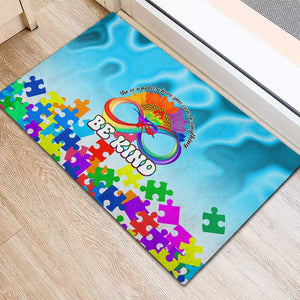 World Autism Awareness Day 2024 Rubber Doormat In A World Where You Can Be Anything Be Kind