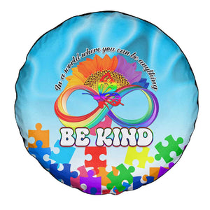 World Autism Awareness Day 2024 Spare Tire Cover In A World Where You Can Be Anything Be Kind