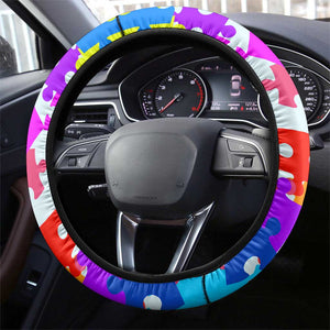 World Autism Awareness Day 2024 Steering Wheel Cover In A World Where You Can Be Anything Be Kind