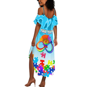 World Autism Awareness Day 2024 Summer Maxi Dress In A World Where You Can Be Anything Be Kind