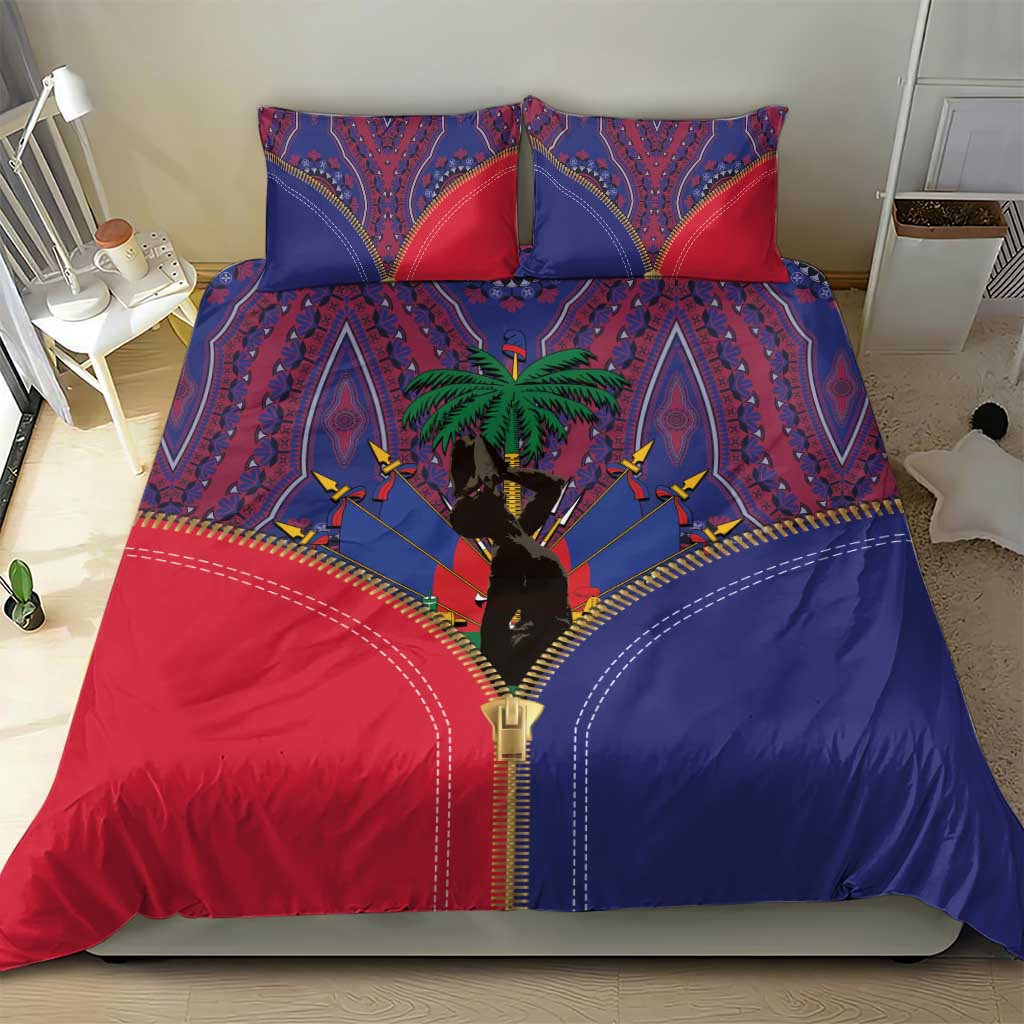 Afro Haiti Heritage Month Bedding Set Zipper Stylized