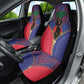Afro Haiti Heritage Month Car Seat Cover Zipper Stylized
