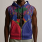 Afro Haiti Heritage Month Sleeveless Zip Hoodie Zipper Stylized - African Pride