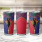 Afro Haiti Heritage Month Tumbler Cup Zipper Stylized