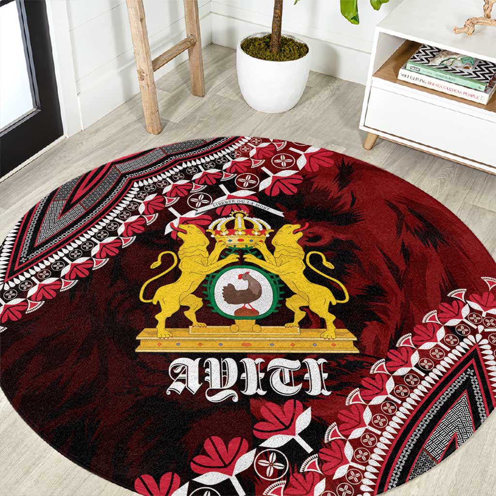 Anpi an Ayiti 1804–1806 Haiti Round Carpet Liberte ou la Mort!