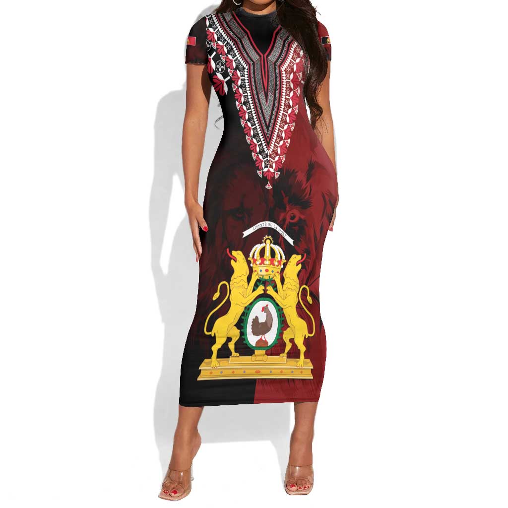 Anpi an Ayiti 1804–1806 Haiti Short Sleeve Bodycon Dress Liberte ou la Mort!