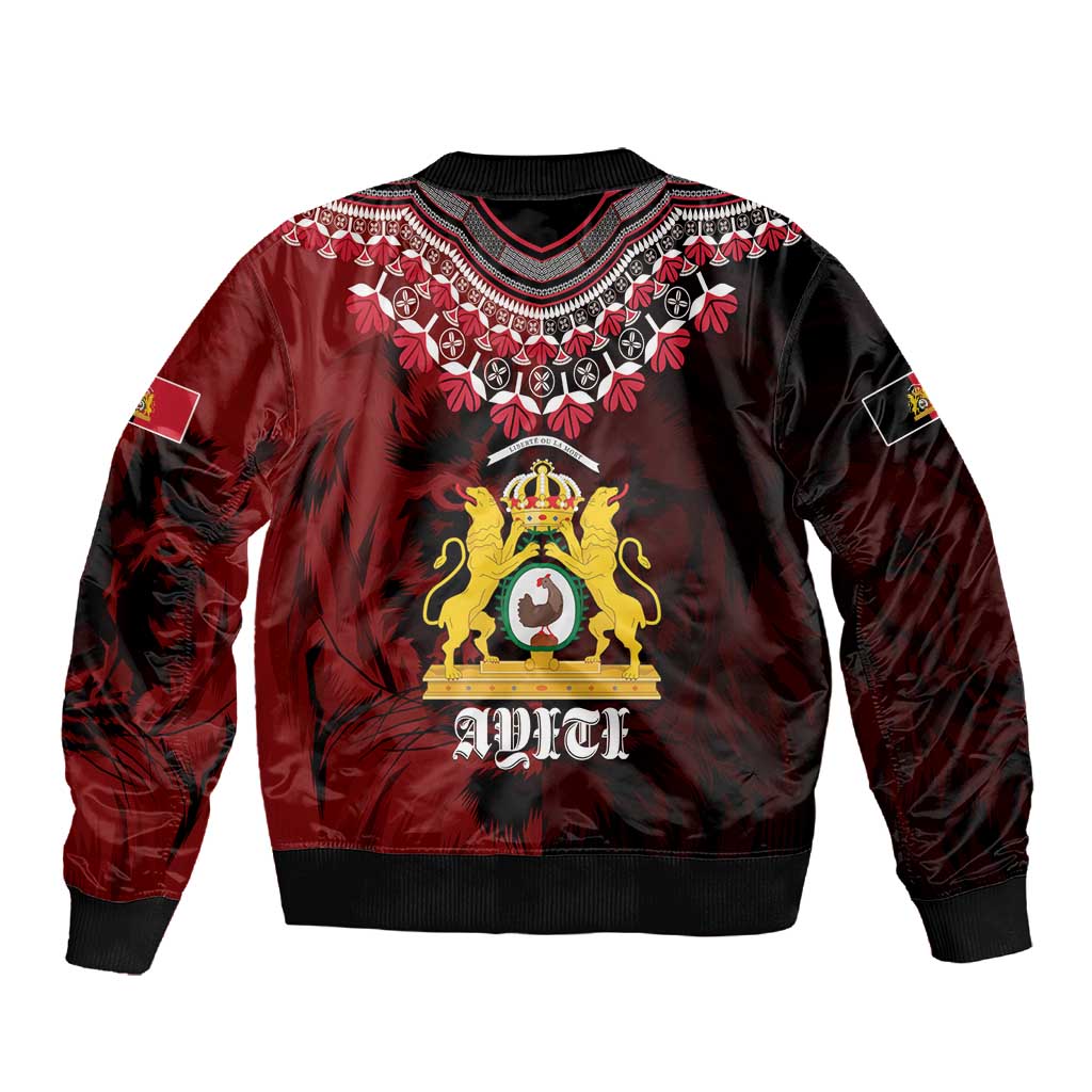 Anpi an Ayiti 1804–1806 Haiti Sleeve Zip Bomber Jacket Liberte ou la Mort!