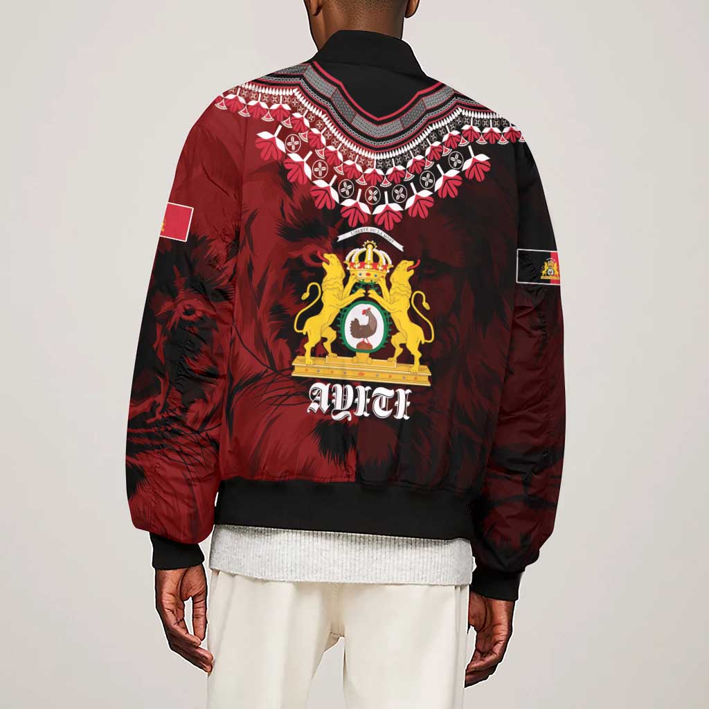Anpi an Ayiti 1804–1806 Haiti Sleeve Zip Bomber Jacket Liberte ou la Mort!