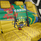 Gabon Independence Day Back Car Seat Cover Gabonaise Flamboyant African Pattern