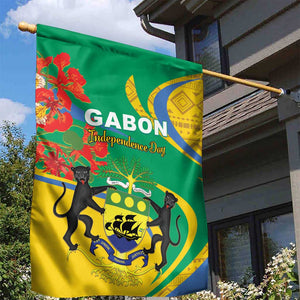 Gabon Independence Day Garden Flag Gabonaise Flamboyant African Pattern