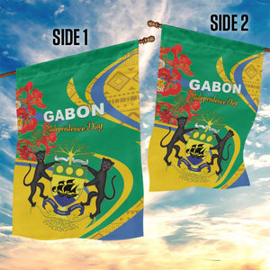 Gabon Independence Day Garden Flag Gabonaise Flamboyant African Pattern