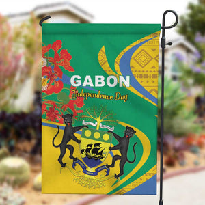 Gabon Independence Day Garden Flag Gabonaise Flamboyant African Pattern