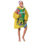 Gabon Independence Day KId Wearable Blanket Hoodie Gabonaise Flamboyant African Pattern