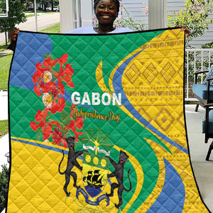 Gabon Independence Day Quilt Gabonaise Flamboyant African Pattern