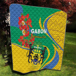 Gabon Independence Day Quilt Gabonaise Flamboyant African Pattern