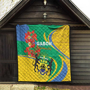 Gabon Independence Day Quilt Gabonaise Flamboyant African Pattern