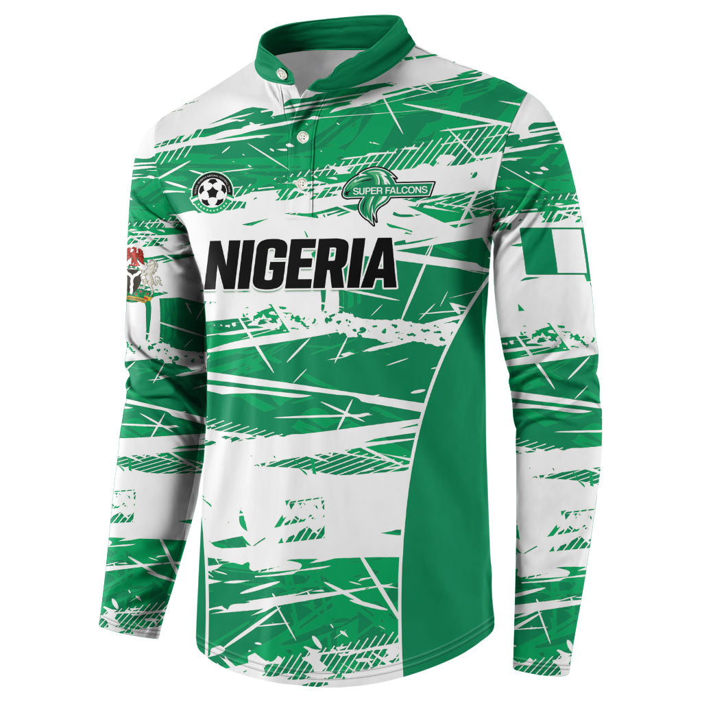 Custom Nigeria 2026 Football Button Sweatshirt Go Super Falcons