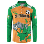 Custom Cote d Ivoire 2026 Football Button Sweatshirt Ivory Coast Elephants Proud