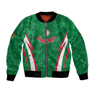 Custom Algeria 2026 Football Bomber Jacket The Fennecs Go Champions