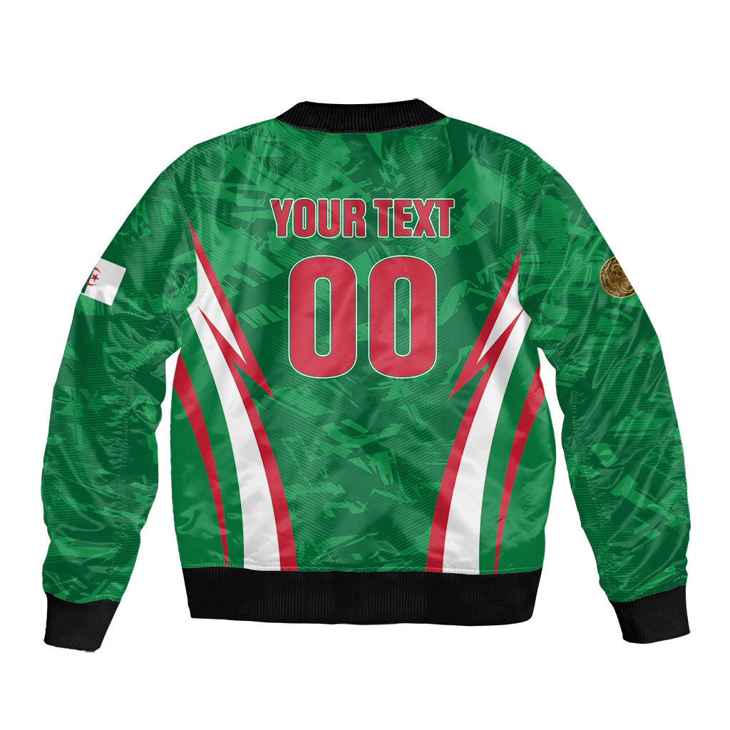 Custom Algeria 2026 Football Bomber Jacket The Fennecs Go Champions