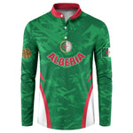 Custom Algeria 2026 Football Button Sweatshirt The Fennecs Go Champions