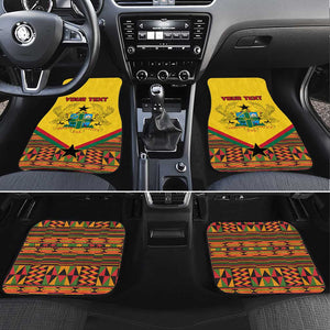 Ghana Independence Day Car Mats with Freedom and Justice and African Pattern