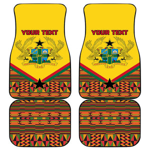 Ghana Independence Day Car Mats with Freedom and Justice and African Pattern