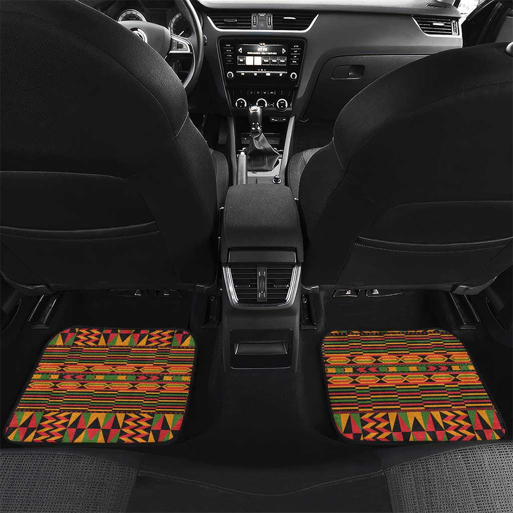 Ghana Independence Day Car Mats with Freedom and Justice and African Pattern