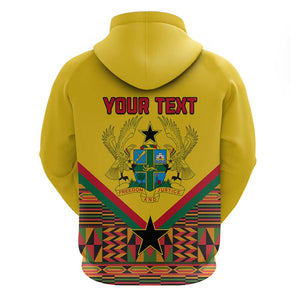 Ghana Independence Day Hoodie with Freedom and Justice and African Pattern