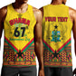 Ghana Independence Day Men Tank Top with Freedom and Justice and African Pattern