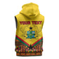 Ghana Independence Day Sleeveless Hoodie with Freedom and Justice and African Pattern - African Pride