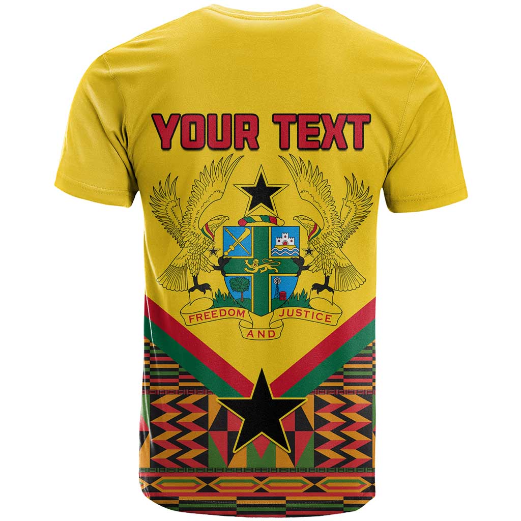 Ghana Independence Day T shirt with Freedom and Justice and African Pattern