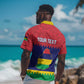 Mauritius Independence Day Hawaiian Shirt with Stella Clavisque Maris Indici and Floral Pattern