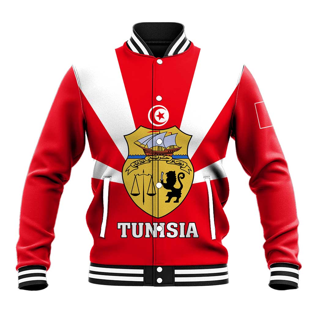 Tunisia Independence Day Baseball Jacket with Coat of Arms and Flag Style LT01