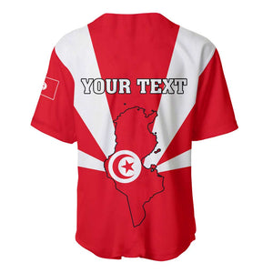 Tunisia Independence Day Baseball Jersey with Coat of Arms and Flag Style