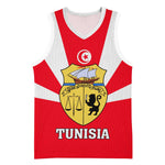 Tunisia Independence Day Basketball Jersey with Coat of Arms and Flag Style LT01