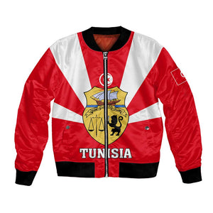 Tunisia Independence Day Bomber Jacket with Coat of Arms and Flag Style