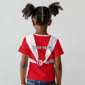 Tunisia Independence Day Kid T shirt with Coat of Arms and Flag Style