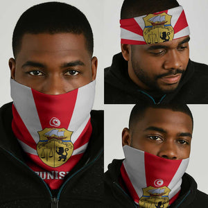 Tunisia Independence Day Neck Gaiter Coat of Arms and Flag Style LT01