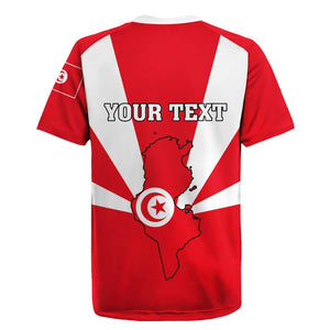 Tunisia Independence Day Rugby Jersey with Coat of Arms and Flag Style