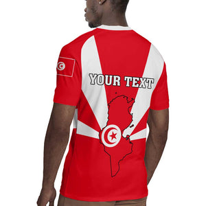 Tunisia Independence Day Rugby Jersey with Coat of Arms and Flag Style