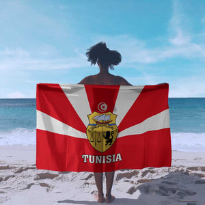 Tunisia Independence Day Sarong with Coat of Arms and Flag Style