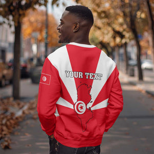 Tunisia Independence Day Sweatshirt with Coat of Arms and Flag Style