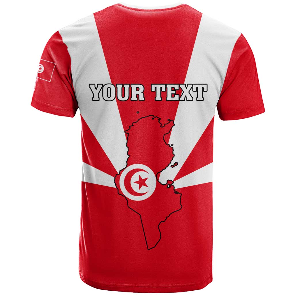 Tunisia Independence Day T shirt with Coat of Arms and Flag Style