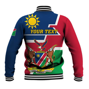 Namibia Independence Day Baseball Jacket with Coat of Arms in Unique Style LT01