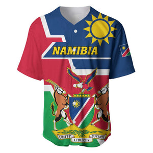 Namibia Independence Day Baseball Jersey with Coat of Arms in Unique Style