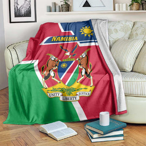 Namibia Independence Day Blanket with Coat of Arms in Unique Style