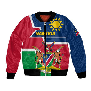 Namibia Independence Day Bomber Jacket with Coat of Arms in Unique Style