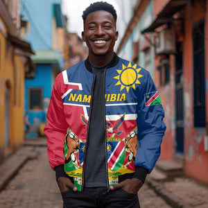 Namibia Independence Day Bomber Jacket with Coat of Arms in Unique Style